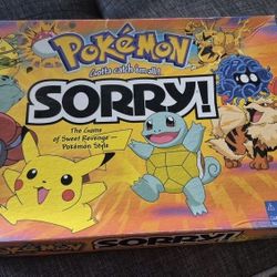 Pokemon Sorry Edition. Missing 1 piece