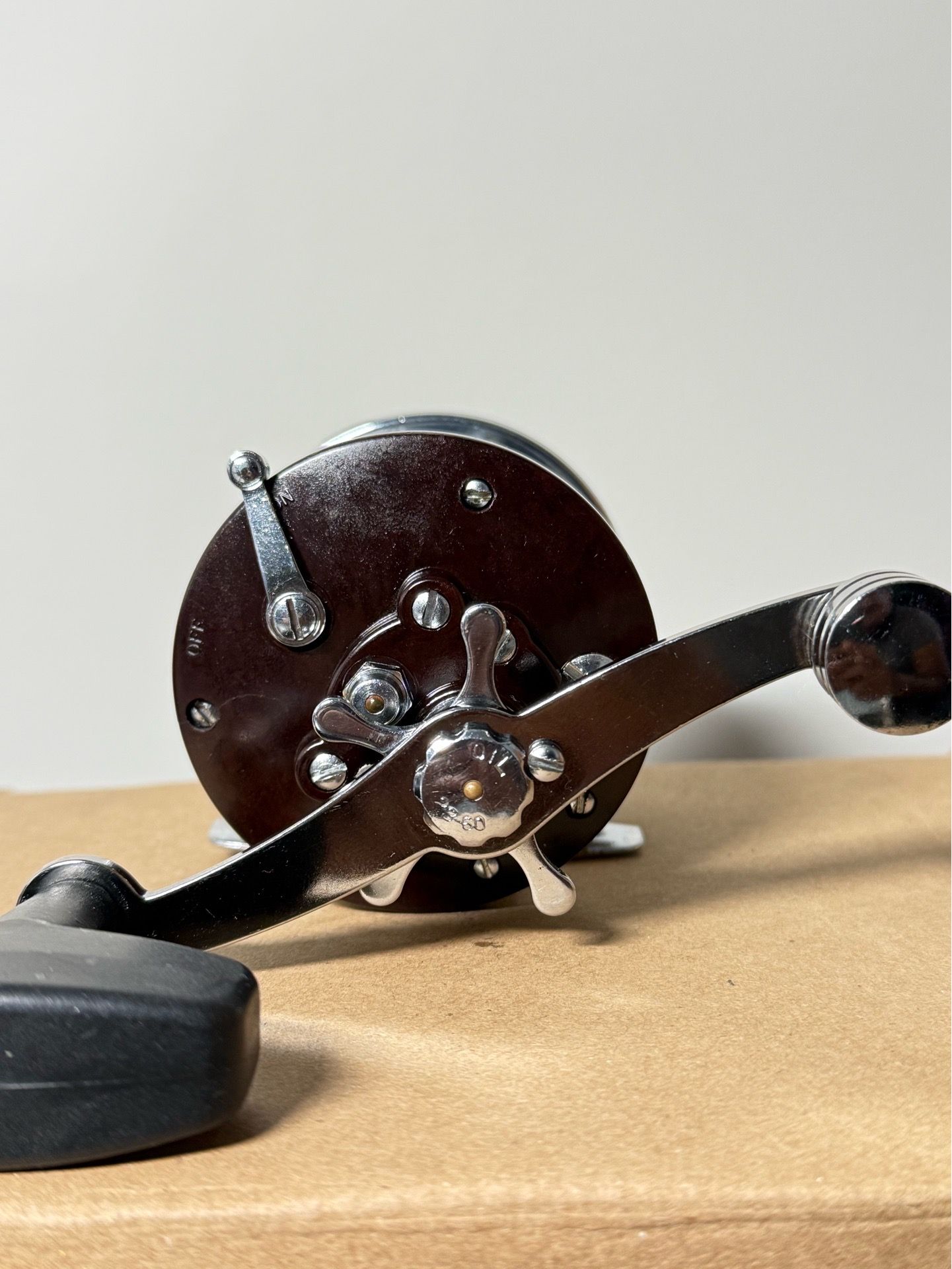 Penn Peerless No. 9 Vintage Casting/Conventional Fishing Reel, Brown Side Plates