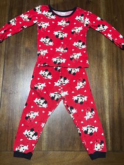 Disney Minnie Mouse & Mickey Mouse Pajama Set – 3T