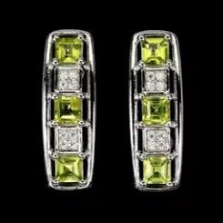 Peridot Earrings 925