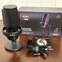 Brand New NJSJ USB Microphone for Computer, Gaming Mic for PC,PS4,PS5 and Mac