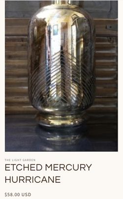 Gold Mercury Glass Vases - Set Of 2