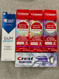 Crest & Colgate Toothpaste