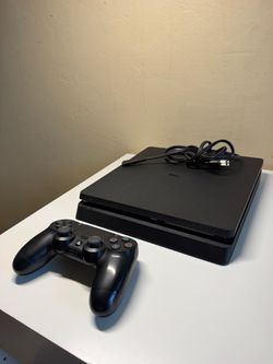 PS4 Slim w/ Controller + Cables – Ready to Play