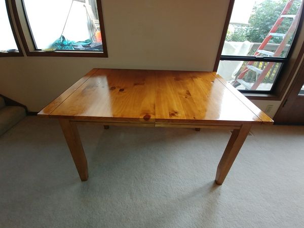 High End Table Vintage Knotty Solid Pine Dining Extendable For In Mercer Island Wa Offerup