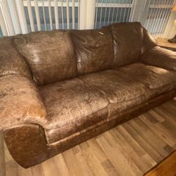 Real leather Couch Set