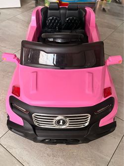 Pink Kids Ride-On Electric Car