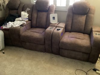 Ashley recliner and love seat