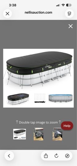 UIRWAY 10x16 FT Oval Pool Cover With Reflective Strips For Above Ground Pool, Oval Solar Pool Cover Including Windproof Rope Tie And Luminous Ground N