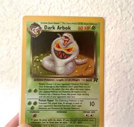 Dark Arbok Holo Pokémon Card Team Rocket