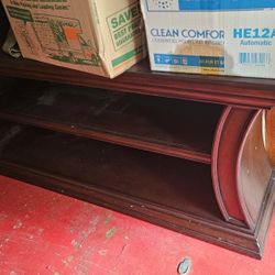 4 Chair Wood Kitchen Table And Real Wood TV Stand. Entertainment Center 