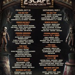 Escape (2) Two day GA Wristbands/Tickets