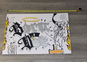 DEATH BORN 2 DIE ART BOARD