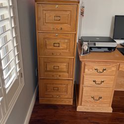 Wood Filing Cabinet 