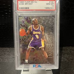 1996 Fleer Metal #181 Kobe Bryant RC GEM MINT!