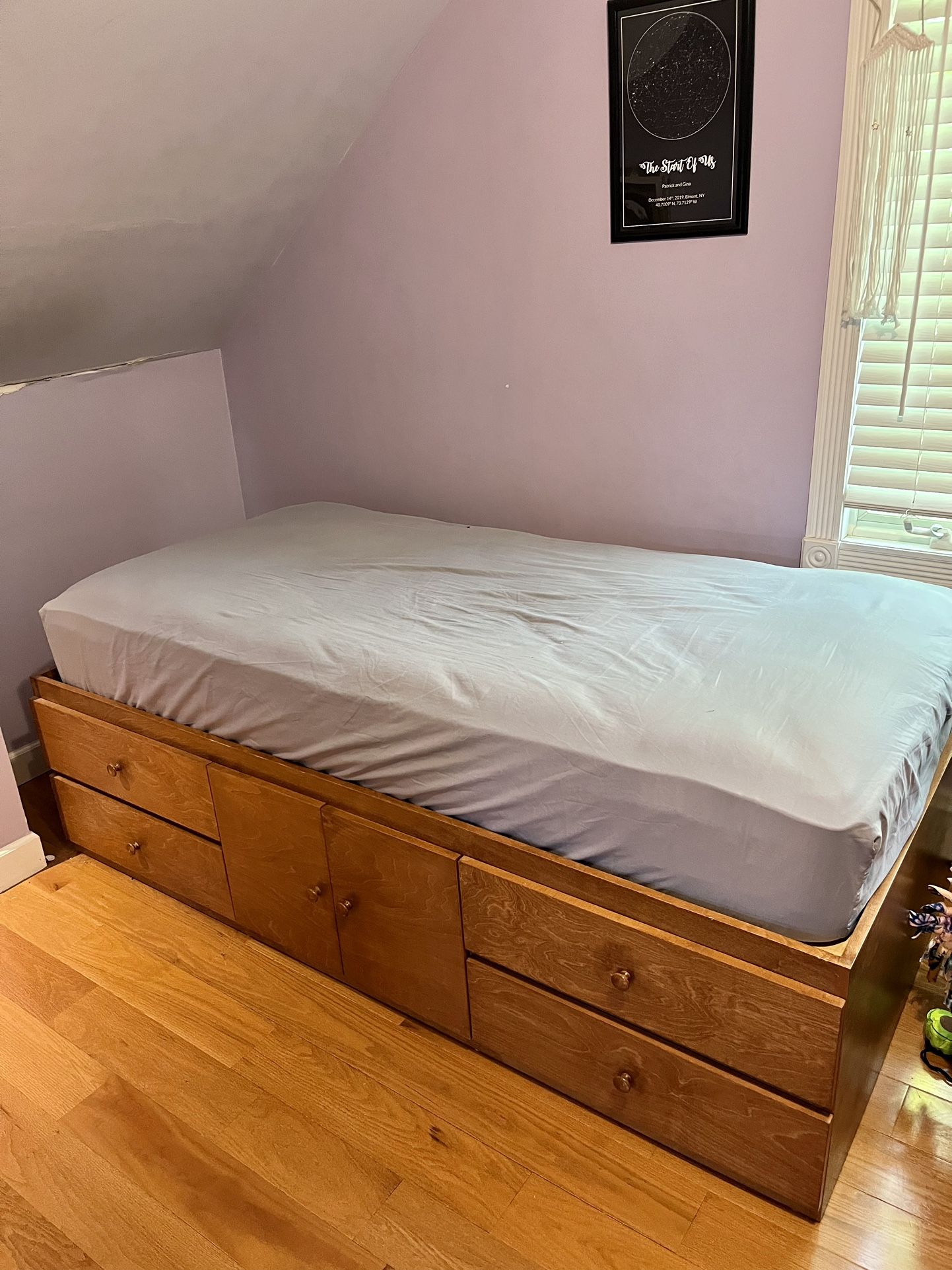 Twin Storage Bed From Gothic Furniture Real Birchwood