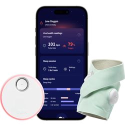 Owlet Dream Sock – Smart Wearable Baby Monitor, Infant Pulse Oximeter Tracks Oxygen & Heart Rate | Parents Receive Alerts, Sleep & Health Insights via