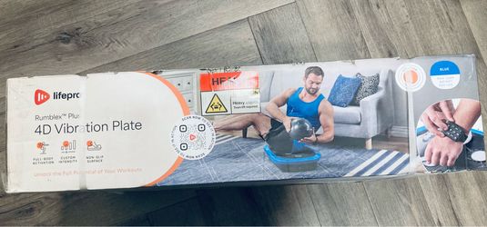 (Orig $400) New Sealed Lifepro Rumblex Plus 4D Vibration Plate+Mat