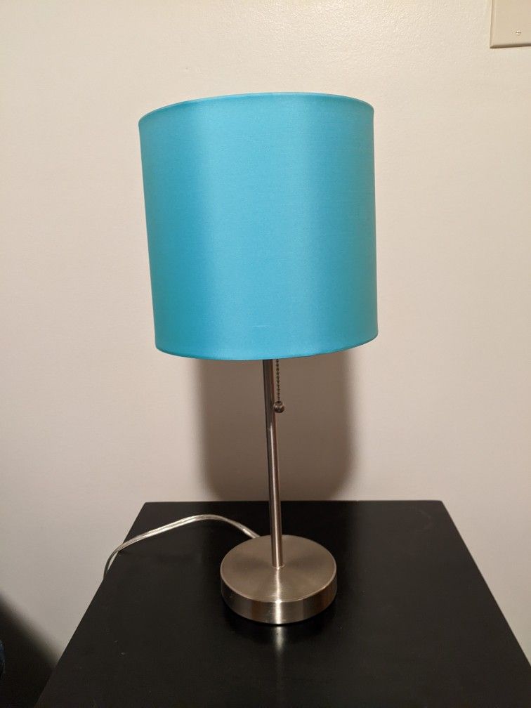 Side Tables and Turquoise Lamp