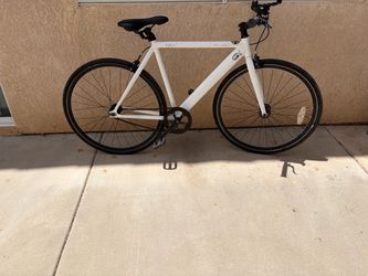 6KU Fixed Gear Track Bike White
