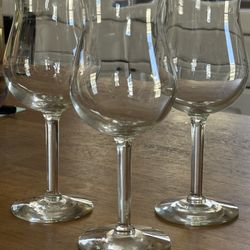 Vintage Tall Luminarc Hurricane Glasses - Set Of 3