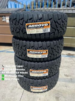 275/55/20 R/T Arroyo New Set of Tires Installed and Balanced Set de Llantas Nuevas Instaladas y Balanceadas
