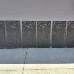 6 Metal Privacy/Decorative Outdoor Screens 