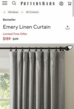 Pottery Barn Drapes