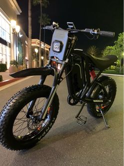 New - 52V 1500W Electric E-Moto Dirt E-Bike, 37-40mph 20x4.0 Kenda Fat Tire, 25ah Battery