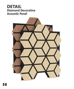 Hexagonal Decorative Acoustic Panels 