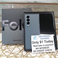 Samsung Galaxy Z Fold4 128gb Unlocked! FREE Smartwach/ Headphones. Pay $1 Today Rest in payments. NO CREDIT NEEDED FINANCING 
