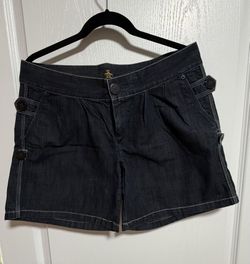 Original Penguin Dark Blue Women's Jean Shorts