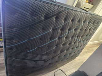 Queen-size mattress and base (no frame)