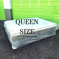 NEW QUEEN-SIZE PILLOW TOP MATTRESS & BOX SPRING ‐ 2PC