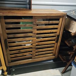 Pier one wood cabinet sliding doors