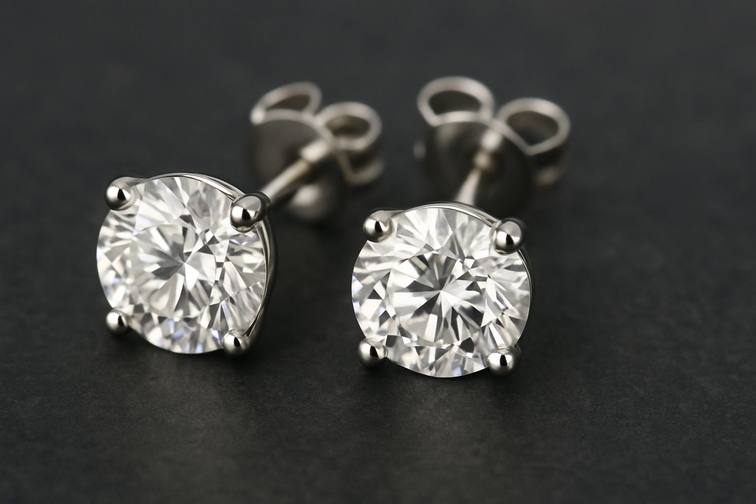 Stud earrings starting $650 per pair (each1 ct lab diamonds) very high quality and clean. I take other orders too lab or natural.