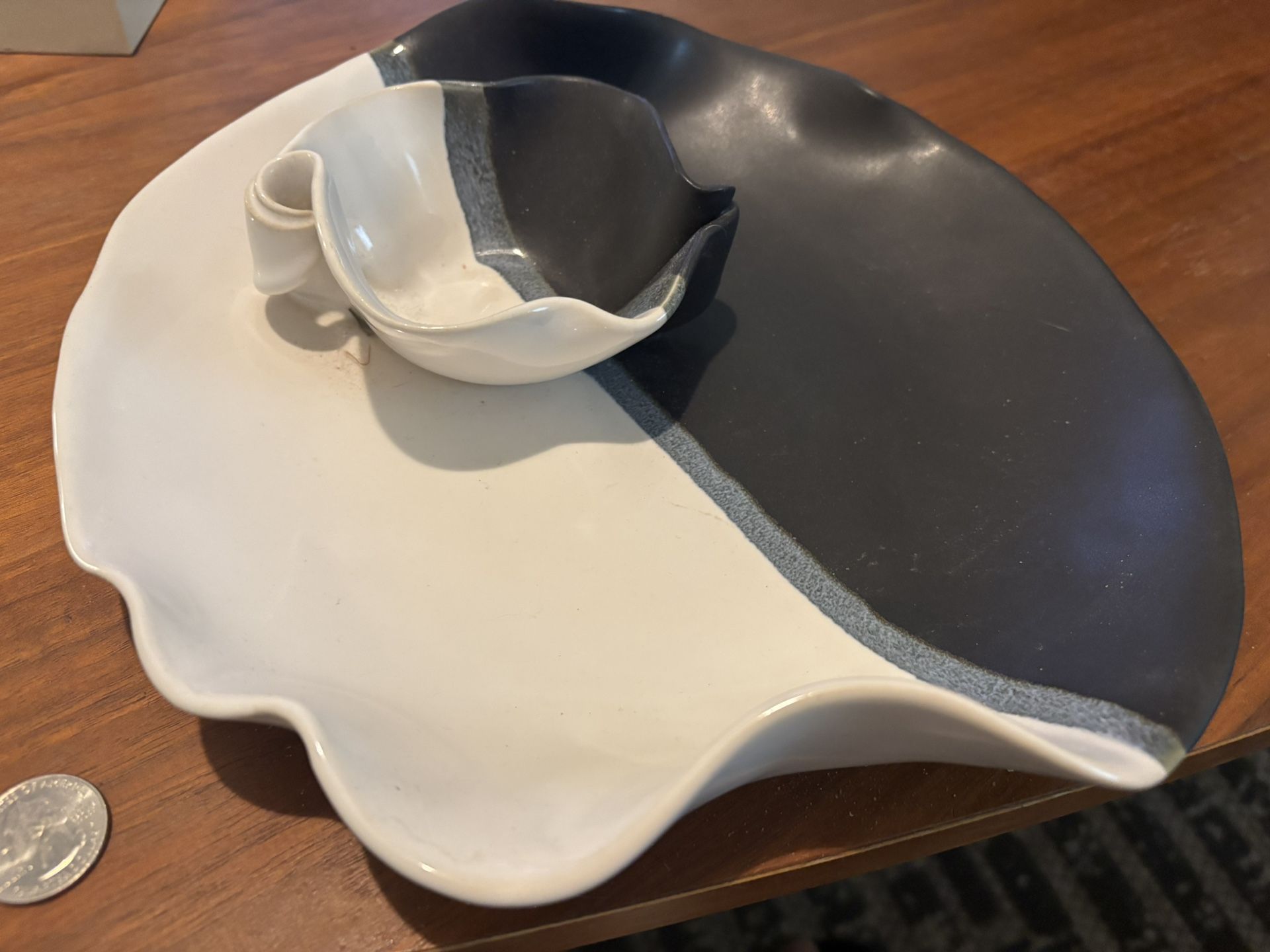 Vintage Art Porcelain Serving Dish