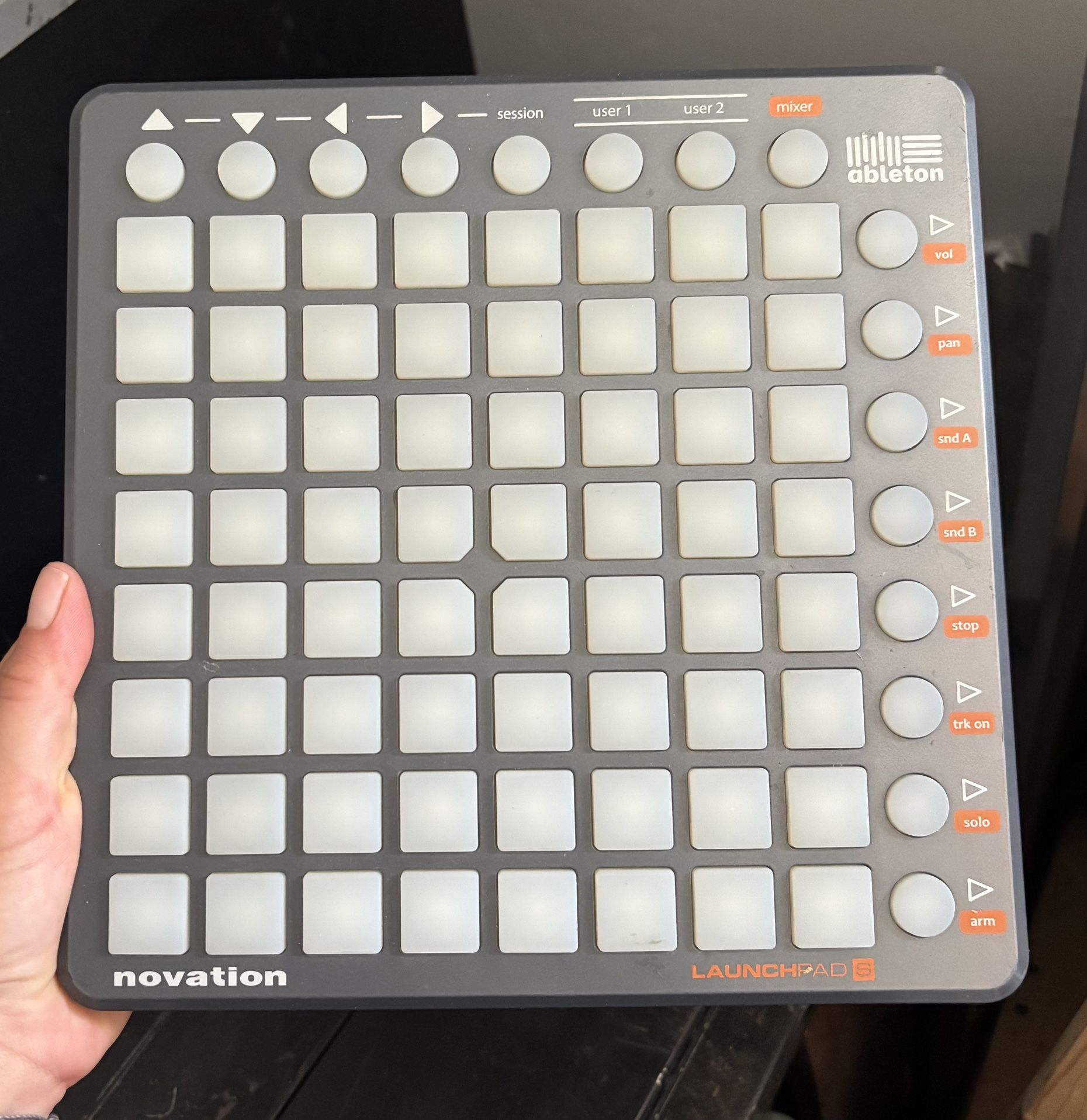 Electronic music multi-button controller