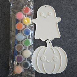 Halloween Ornament Kid Painting