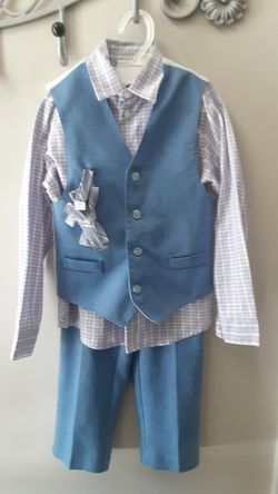 Van HAUSEN Boy's Formal Suit 4 Pieces