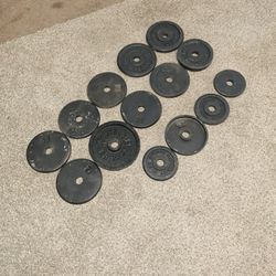 60 Pounds 10 5lb 4 2.5 Weights 