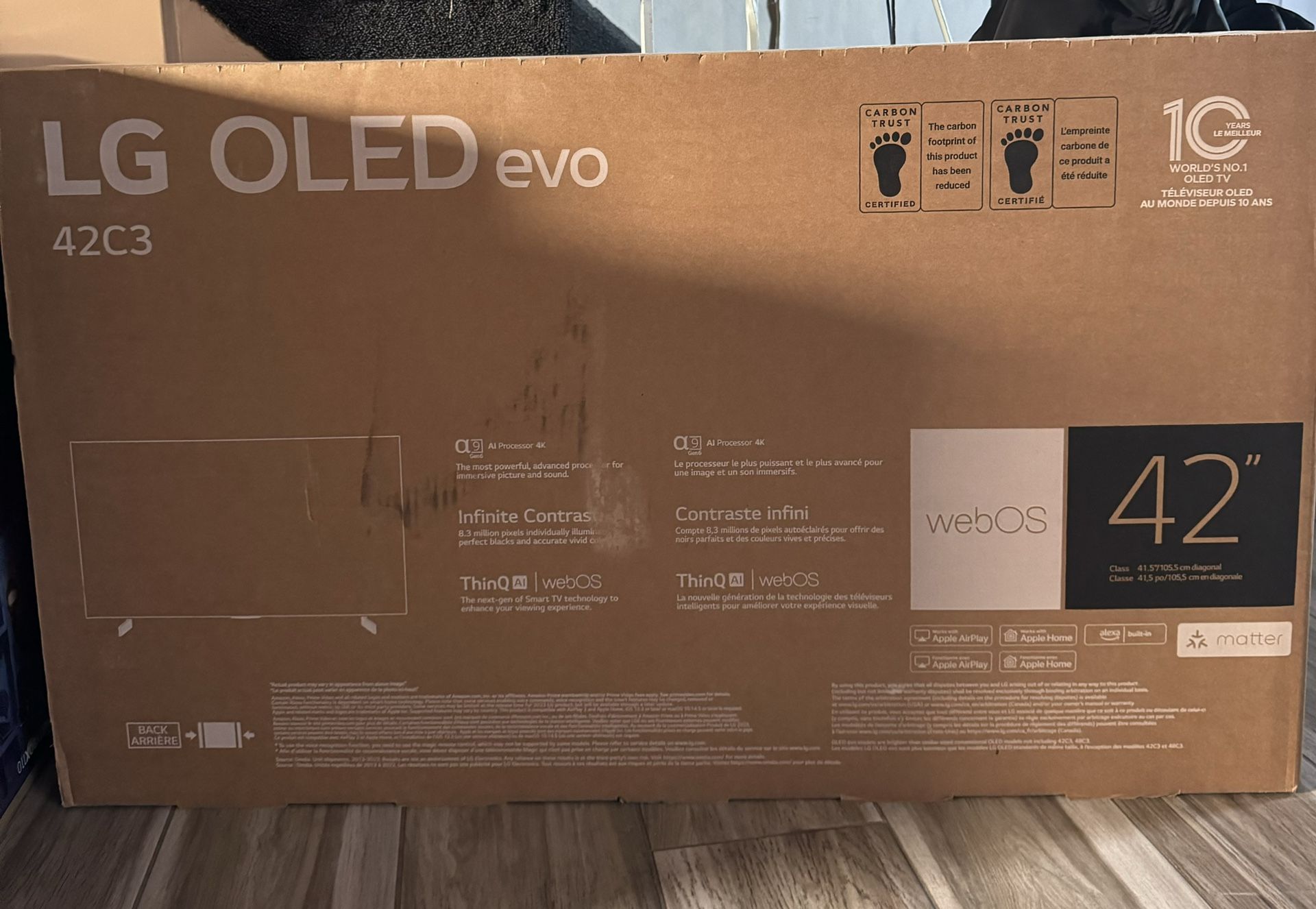 LG OLED EVO 42 Inch C3 2023 Brand New