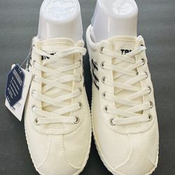 Women’s Tretorn Nylite Slip On Mule Sneaker Canvas Gingham White Size 7.5