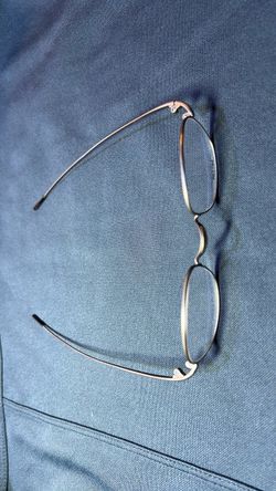 Oliver People Silver Metal Frame Oval Eyeglasses