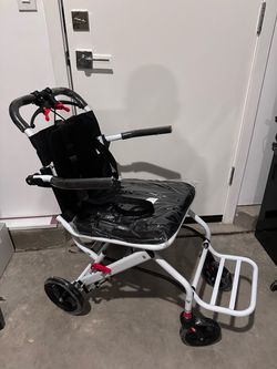 Lightweight Foldable Transport Wheelchair, Portable Travel Wheelchair (New)