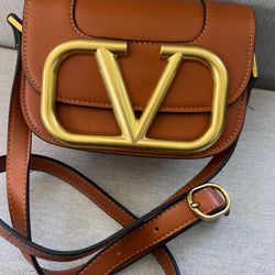 Valentino Supervee Camel Bag