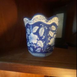 vintage blue vase 