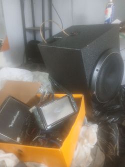 Car Audio Bundle – Subwoofer, Head Unit & Amp