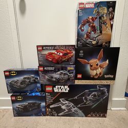 Lego Star Wars Marvel DC Pokemon Speed Champions Lot