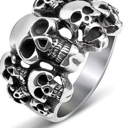 Skull Ring Size 9